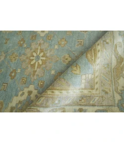 Exquisite Rugs Antique Weave Oushak Light Blue/Ivory 32808X10 8ft.X10ft. Rect. Rug
