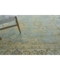 Exquisite Rugs Antique Weave Oushak Light Blue/Ivory 32808X10 8ft.X10ft. Rect. Rug