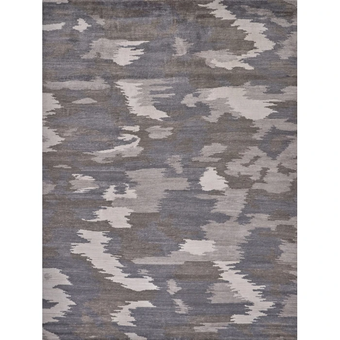 Exquisite Rugs Bamboo Silk Ivory/Silver 32826X9 6ft.X9ft. Rect. Rug