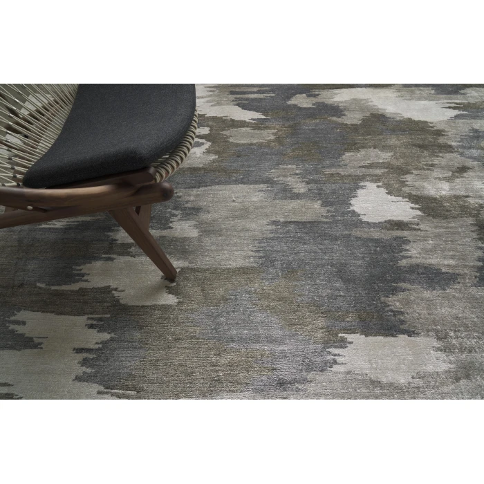 Exquisite Rugs Bamboo Silk Ivory/Silver 32826X9 6ft.X9ft. Rect. Rug
