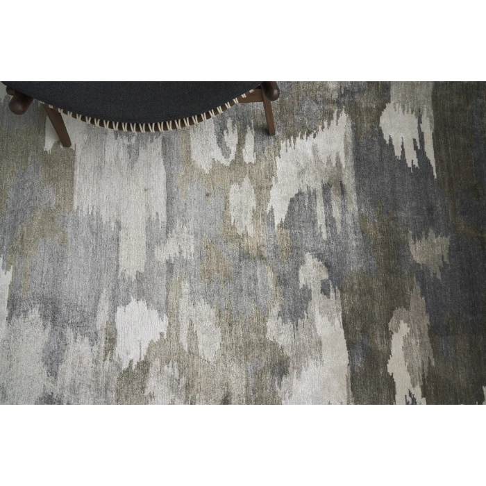 Exquisite Rugs Bamboo Silk Ivory/Silver 32826X9 6ft.X9ft. Rect. Rug