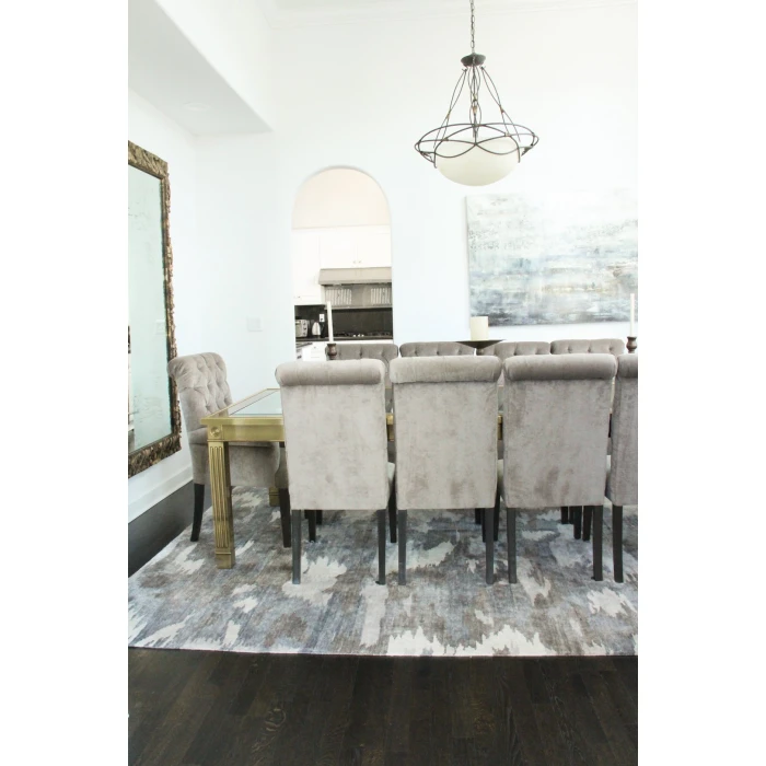 Exquisite Rugs Bamboo Silk Ivory/Silver 32826X9 6ft.X9ft. Rect. Rug