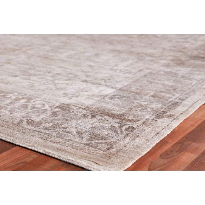 Exquisite Rugs Antique'd Silk Beige 32846X9 6ft.X9ft. Rect. Rug