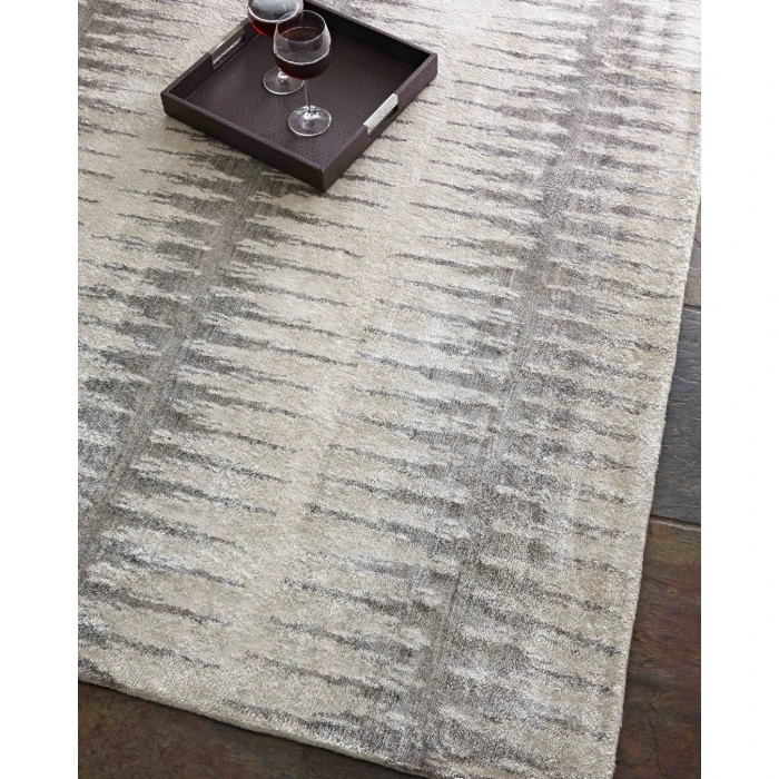 Exquisite Rugs Bamboo Silk Gray/Silver 328814X18 14ft.X18ft. Rect. Rug