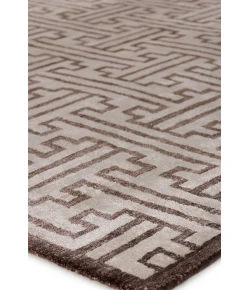Exquisite Rugs Bamboo Silk Ivory/Brown 329186X116 8ft.6in.X11ft.6in. Rect. Rug