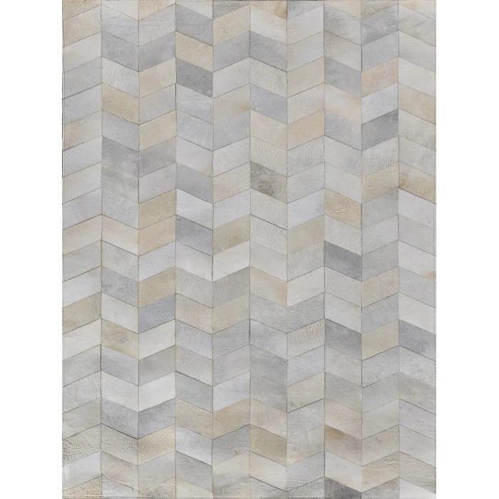 Exquisite Rugs Natural Hide Ivory/Silver/Multi 3303116X146 11ft.6in.X14ft.6in. Rect. Rug