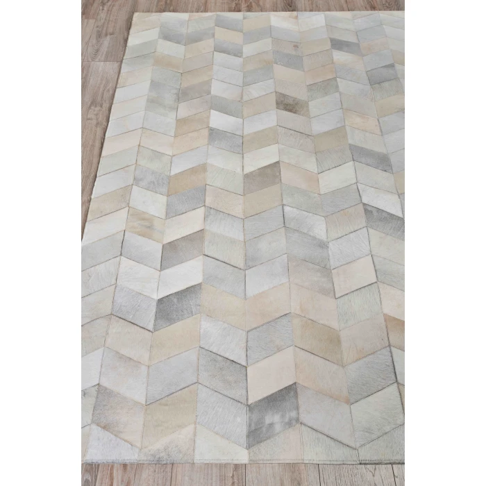 Exquisite Rugs Natural Hide Ivory/Silver/Multi 3303116X146 11ft.6in.X14ft.6in. Rect. Rug