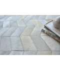 Exquisite Rugs Natural Hide Ivory/Silver/Multi 33038X11 8ft.X11ft. Rect. Rug