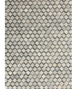 Exquisite Rugs Natural Hide Ivory/Silver 33345X8 5ft.X8ft. Rect. Rug
