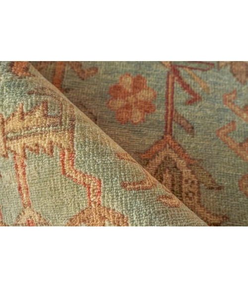 Exquisite Rugs Antique Weave Serapi Light Blue/Ivory 33359X12 9ft.X12ft. Rect. Rug