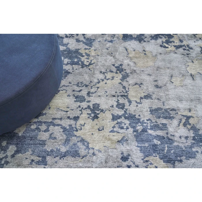 Exquisite Rugs Bamboo Silk Blue/Gray 33406X9 6ft.X9ft. Rect. Rug
