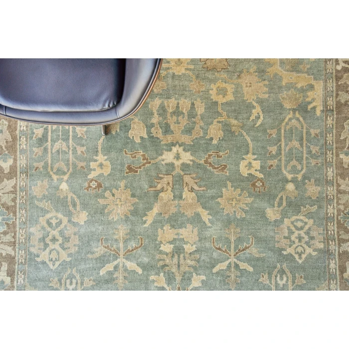 Exquisite Rugs Antique Weave Oushak Gray/Light Brown 334610X14 10ft.X14ft. Rect. Rug