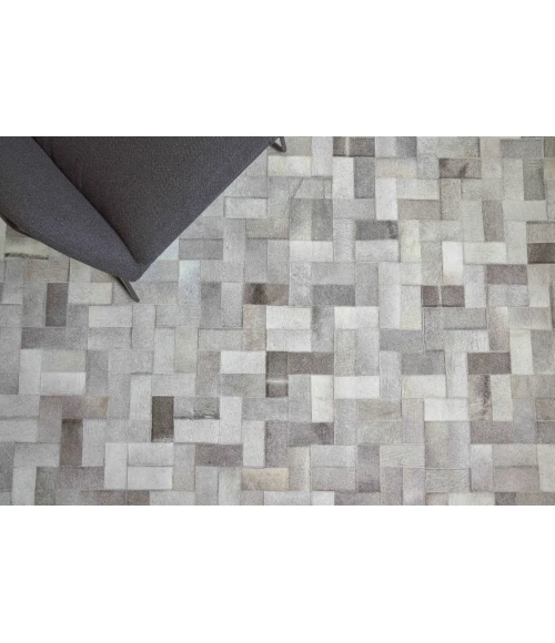 Exquisite Rugs Natural Hide Silver 3353116X146 11ft.6in.X14ft.6in. Rect. Rug
