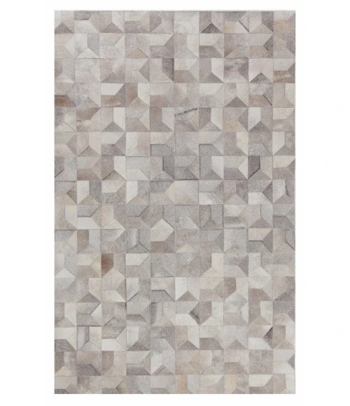 Exquisite Rugs Natural Hide Silver 33555X8 5ft.X8ft. Rect. Rug