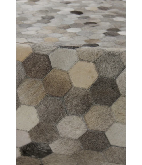 Exquisite Rugs Natural Hide Silver/Multi 33578X11 8ft.X11ft. Rect. Rug