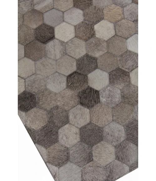 Exquisite Rugs Natural Hide Silver/Multi 33578X11 8ft.X11ft. Rect. Rug
