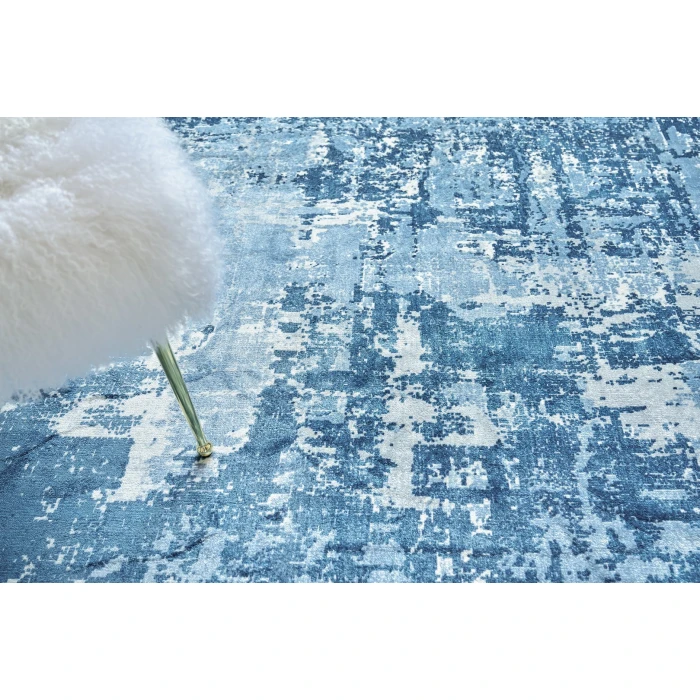 Exquisite Rugs Koda Blue/Ivory 33798X10 8ft.X10ft. Rect. Rug