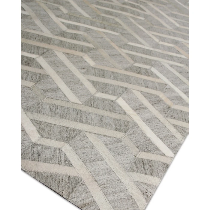 Exquisite Rugs Berlin Silver/Ivory 34165X8 5ft.X8ft. Rect. Rug