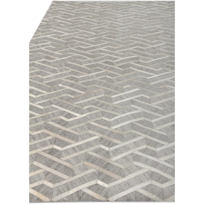 Exquisite Rugs Berlin Silver/Ivory 34165X8 5ft.X8ft. Rect. Rug