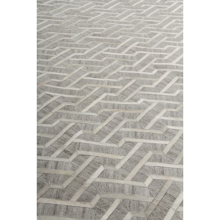 Exquisite Rugs Berlin Silver/Ivory 34165X8 5ft.X8ft. Rect. Rug