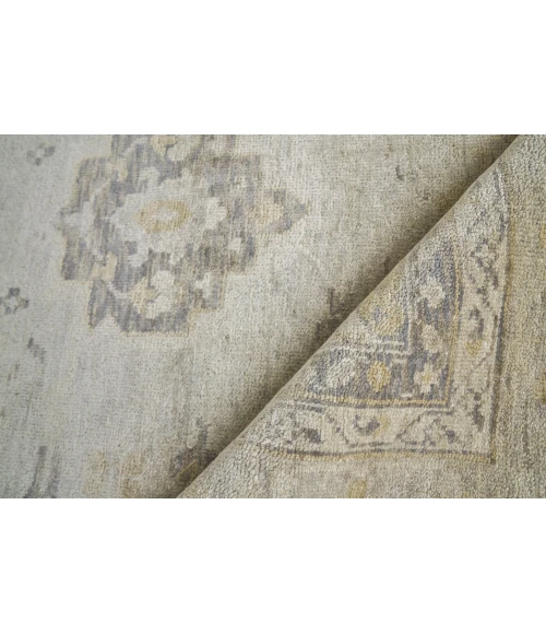 Exquisite Rugs Antique Weave Oushak Ivory/Gray 342014X18 14ft.X18ft. Rect. Rug
