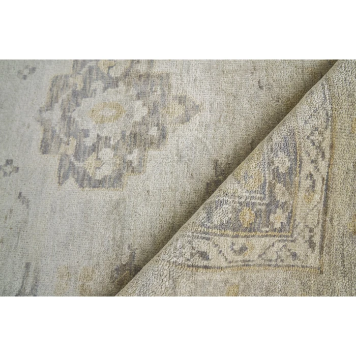 Exquisite Rugs Antique Weave Oushak Ivory/Gray 34208X10 8ft.X10ft. Rect. Rug
