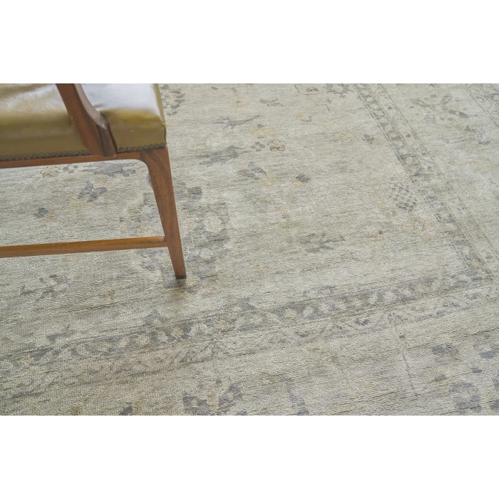 Exquisite Rugs Antique Weave Oushak Ivory/Gray 34208X10 8ft.X10ft. Rect. Rug
