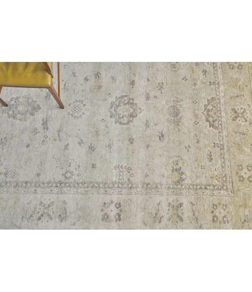 Exquisite Rugs Antique Weave Oushak Ivory/Gray 342014X18 14ft.X18ft. Rect. Rug