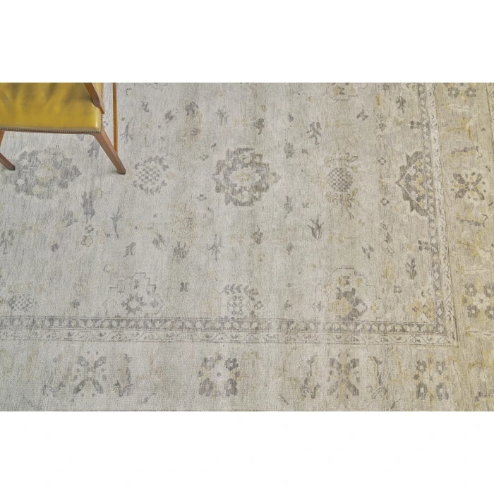 Exquisite Rugs Antique Weave Oushak Ivory/Gray 34208X10 8ft.X10ft. Rect. Rug