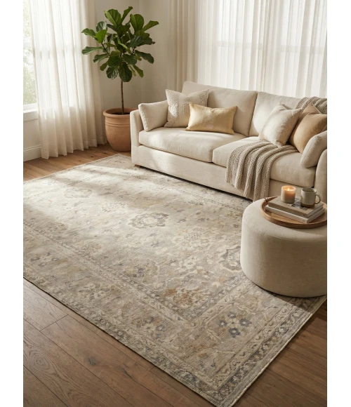Exquisite Rugs Antique Weave Oushak Ivory/Gray 342014X18 14ft.X18ft. Rect. Rug