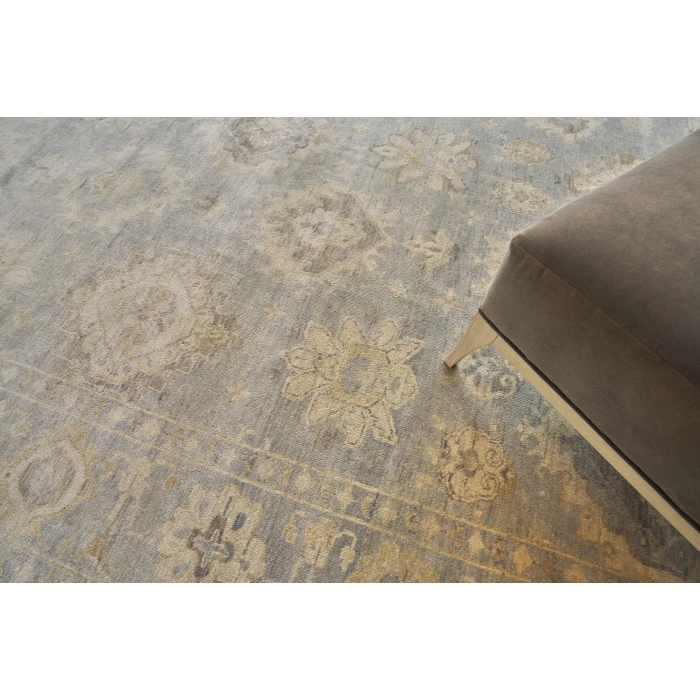 Exquisite Rugs Antique Weave Oushak Light Blue 34218X10 8ft.X10ft. Rect. Rug