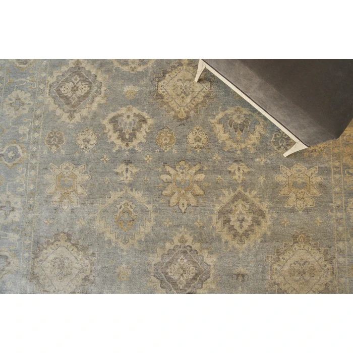 Exquisite Rugs Antique Weave Oushak Light Blue 34218X10 8ft.X10ft. Rect. Rug