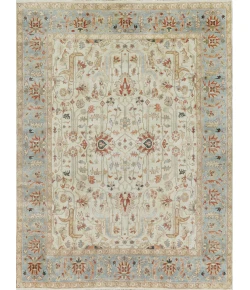 Exquisite Rugs Antique Weave Serapi Ivory/Light Blue 34479X12 9ft.X12ft. Rect. Rug