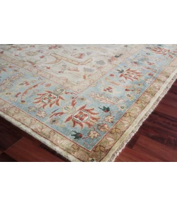 Exquisite Rugs Antique Weave Serapi Ivory/Light Blue 34479X12 9ft.X12ft. Rect. Rug
