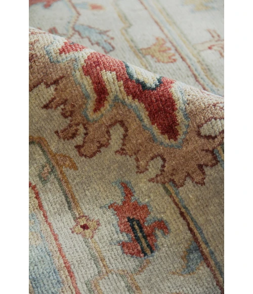 Exquisite Rugs Antique Weave Serapi Ivory/Light Blue 34479X12 9ft.X12ft. Rect. Rug