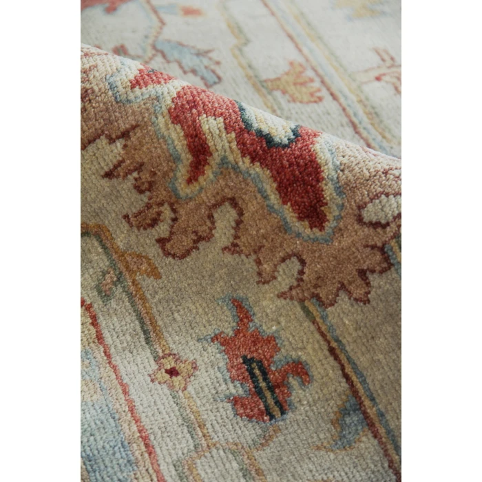 Exquisite Rugs Antique Weave Serapi Ivory/Light Blue 34479X12 9ft.X12ft. Rect. Rug