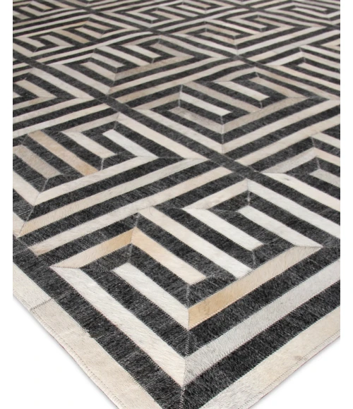 Exquisite Rugs Berlin Charcoal/Ivory 34555X8 5ft.X8ft. Rect. Rug
