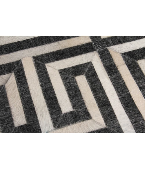 Exquisite Rugs Berlin Charcoal/Ivory 34555X8 5ft.X8ft. Rect. Rug