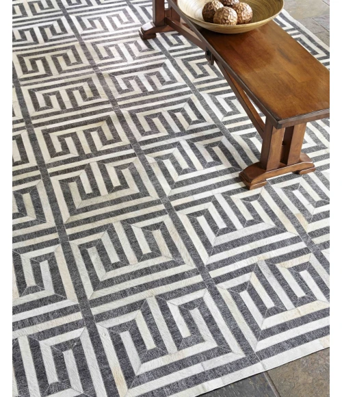 Exquisite Rugs Berlin Charcoal/Ivory 34555X8 5ft.X8ft. Rect. Rug