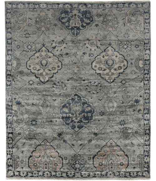 Exquisite Rugs Antique Weave Bamboo Gray/Denim 34838X10 8ft.X10ft. Rect. Rug