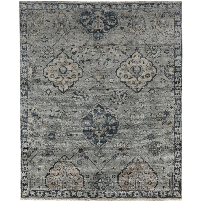 Exquisite Rugs Antique Weave Bamboo Gray/Denim 34838X10 8ft.X10ft. Rect. Rug