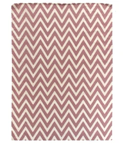 Exquisite Rugs Flatweave Pink/White 35415X8 5ft.X8ft. Rect. Rug