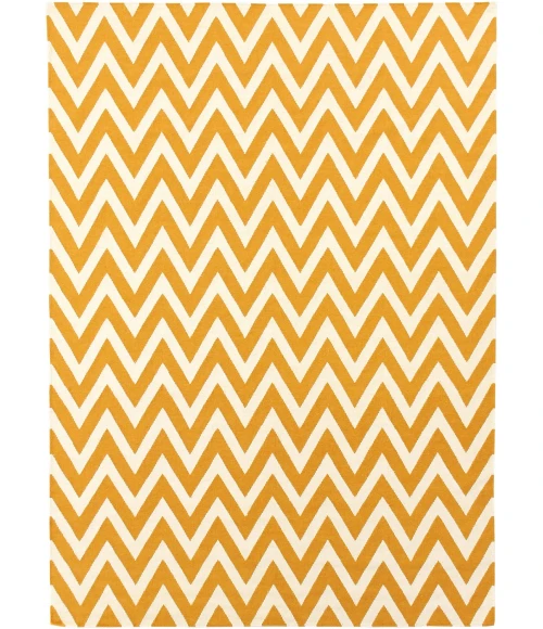 Exquisite Rugs Flatweave Light Orange/White 35425X8 5ft.X8ft. Rect. Rug