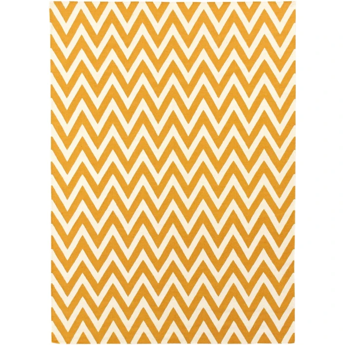 Exquisite Rugs Flatweave Light Orange/White 35425X8 5ft.X8ft. Rect. Rug