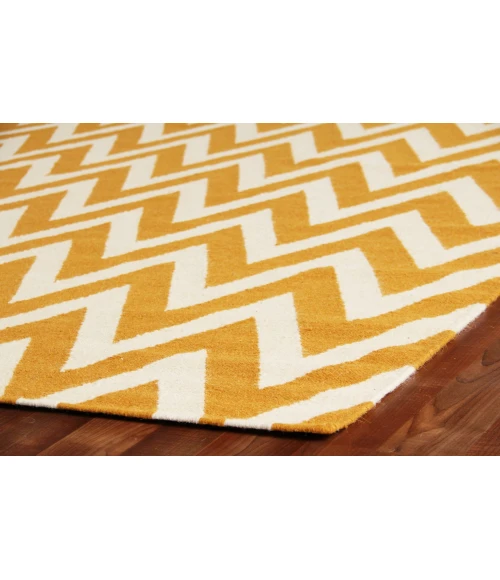 Exquisite Rugs Flatweave Light Orange/White 35425X8 5ft.X8ft. Rect. Rug