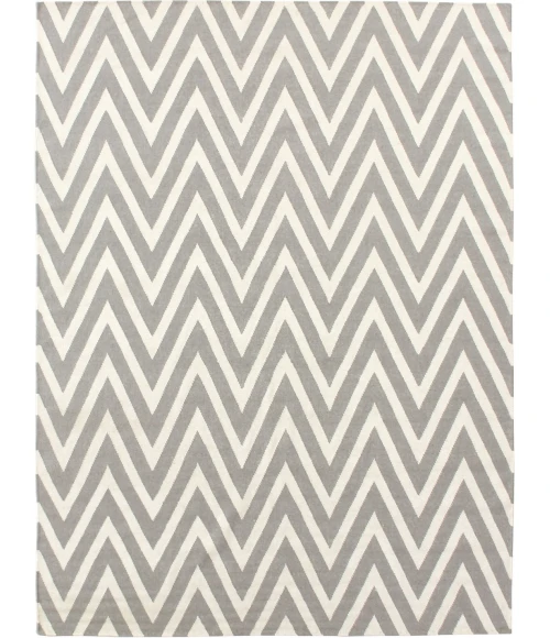 Exquisite Rugs Flatweave Silver/White 35465X8 5ft.X8ft. Rect. Rug