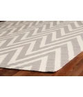 Exquisite Rugs Flatweave Silver/White 35465X8 5ft.X8ft. Rect. Rug