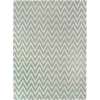 Exquisite Rugs Flatweave Turquoise/White 35475X8 5ft.X8ft. Rect. Rug