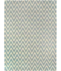 Exquisite Rugs Flatweave Turquoise/White 35475X8 5ft.X8ft. Rect. Rug