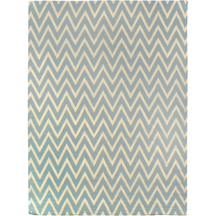 Exquisite Rugs Flatweave Turquoise/White 35475X8 5ft.X8ft. Rect. Rug